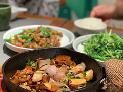 铁盘香煎黑牛肝菌-云海肴·汽锅鸡·云南菜(高德置地店)