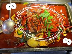 毛血旺烤鱼-探鱼·鲜青椒爽麻烤鱼(天一广场店)