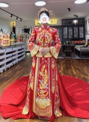 -懿沉香中式嫁衣礼服秀禾服龙凤褂马来褂旗袍总店