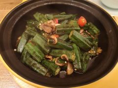 干菜肉末炒秋葵-闽上鲜·福建菜(龙湖滨江天街店)