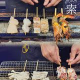 一边High一边吃🍢全国👍🏻海鲜鱼介串烧