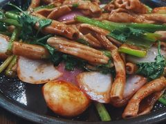 铁板竹肠-广宁炭炉鸡煲·富临门饭店