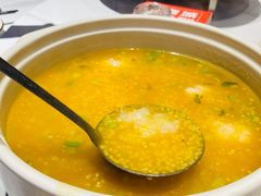 小米炖虾滑-俭寨大盘芦花土鸡·小公鸡·烧烤新疆菜(云通店)