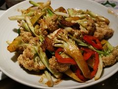 干锅有机花菜-老头儿油爆虾(星光一期店)