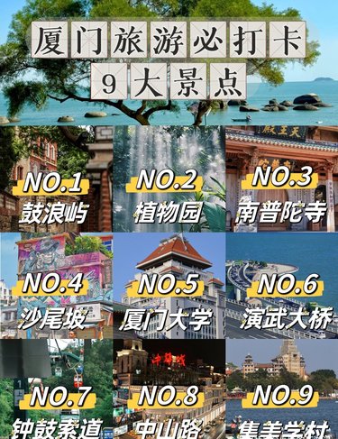 厦门旅游必打卡9大景点，你去过几个？