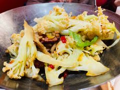 微辣干锅腊肉花菜-避风塘·金牌店·夜宵(金玉兰店)