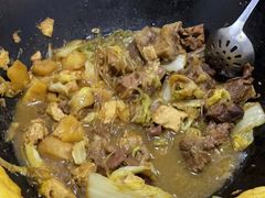-粘豆包柴火铁锅炖