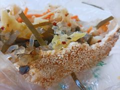 鸡蛋花干夹菜-三兄弟高炉烧饼
