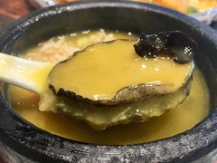 石锅脆米煮鲍鱼-望乡楼上海菜(日月光店)