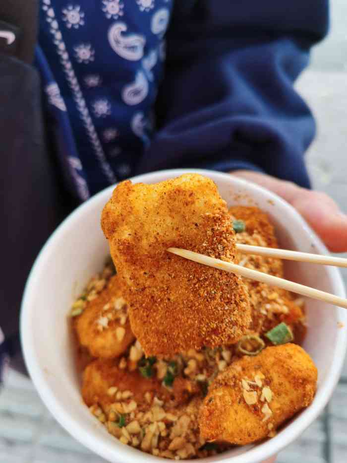 袁阿妹·脆皮包浆豆腐-"在团购上买了一个干拌的,份量吧还是比较少.