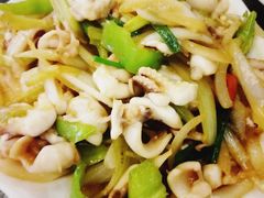 辣炒八爪鱼-覃记海鲜美食餐厅