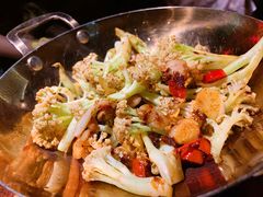 干锅有机花菜-绿茶餐厅(华联万柳店)