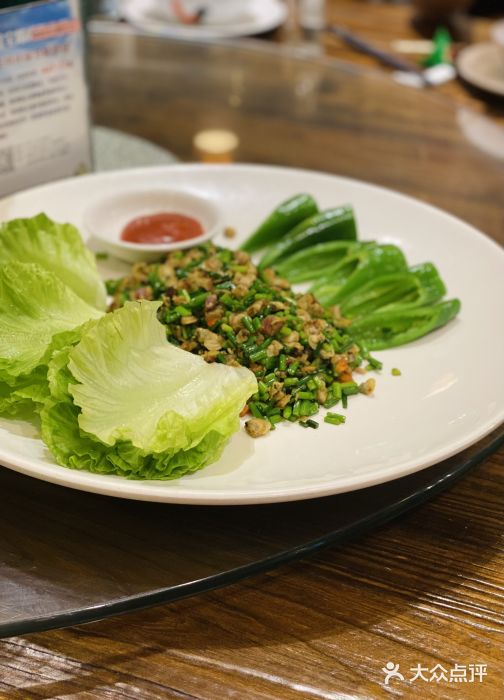 猪肉婆私房菜(容桂总店-蚬肉生菜包-菜-蚬肉生菜包图片-顺德区美食