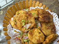 椒盐藕夹-小鱼锅贴明光土菜