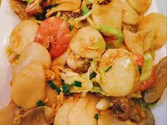 海鲜炒年糕-金海湾海鲜排档(朱家尖店)