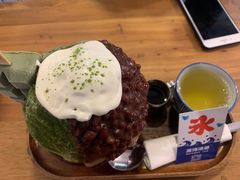 抹茶生乳かき氷-WONDER ICE 萬得冰田(建設路总店)