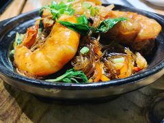 黑椒大虾粉丝煲-大茴香越法料理(SOHO复兴店)