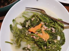 上汤时令郊外蔬菜-元素中餐厅.海南菜.粤菜.椰子鸡.海鲜.包房.石梅湾威斯汀度假酒店