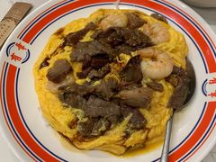 滑蛋牛肉虾仁饭-有章牛杂(石厦店)