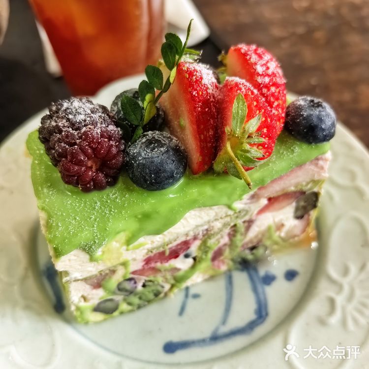 环境有意思的咖啡馆，抹茶拿铁好看