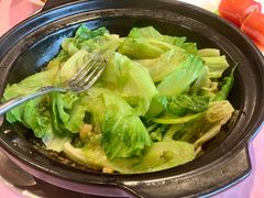 虾酱啫啫唐生菜-誉八仙酒楼(静安大悦城店)