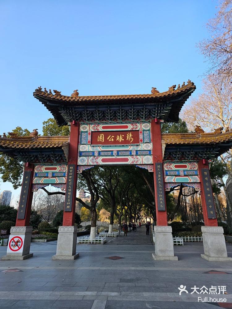 南京公园绣球公园春天气息渐浓