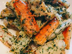 荠菜年糕炒松叶蟹-杭州西子湖四季酒店·金沙厅