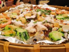 竹筛海鲜大盆鱼-顺德人家食府(黄金广场店)