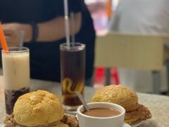 猪扒蛋菠萝包-沙溪兄茶餐厅
