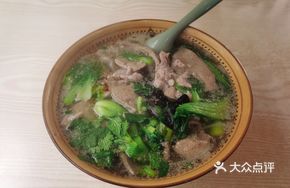 Pork Liver and Pork Shred Noodle Soup