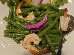 fried green beans with prawns-Meena Rice Based Cuisine