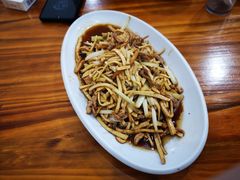 香干肉丝-水根饭店