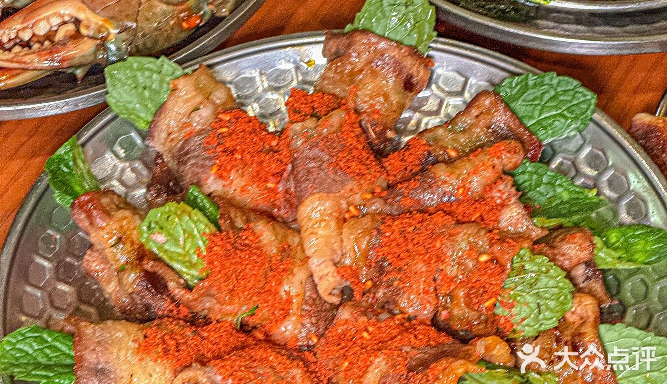 家人们！哼蟹的五花肉卷薄荷好吃哭了💤