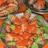 家人们！哼蟹的五花肉卷薄荷好吃哭了💤