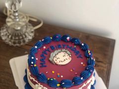 6英寸复古风动物奶油蛋糕-艾加柒克蛋糕茶歇甜品台(春熙路店)