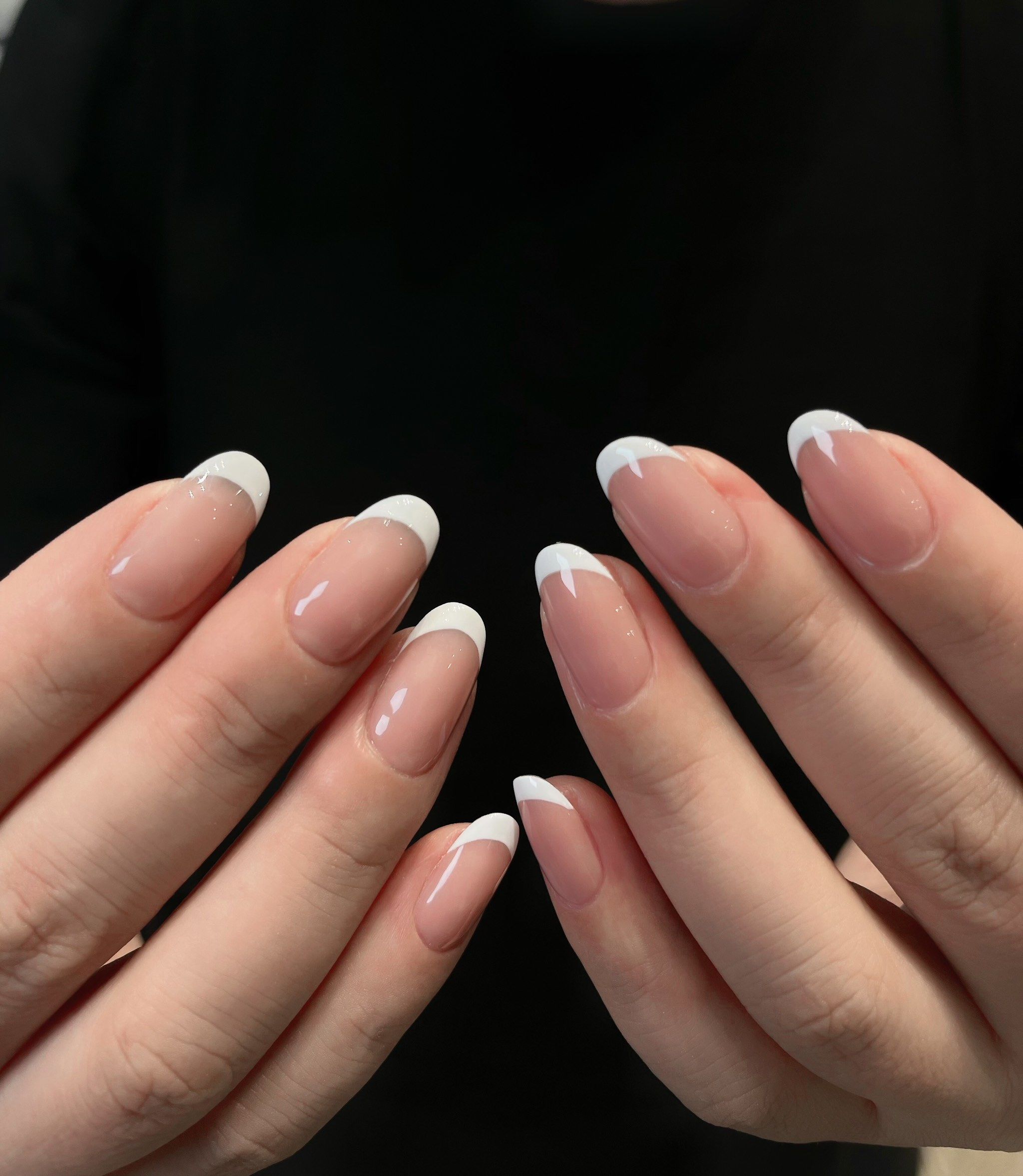 成都美甲 极简白色法式