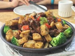 杏鲍菇黑椒牛仔粒-力力豆花庄(广渠门店)