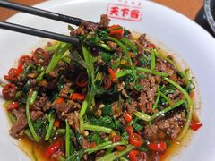 香菜炒牛肉丝-天下客饭店(中山路店)