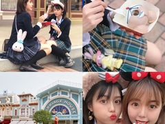 -小镇影院迪士尼小熊Duffy与他的朋友合影地