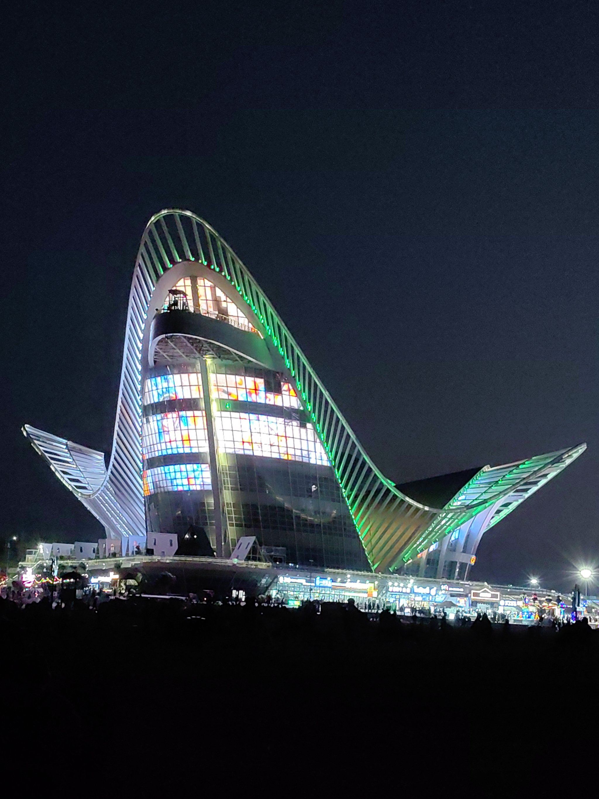 金沙滩的灯光秀