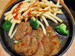 铁板牛排-朵朵开素食餐厅(后宰门街店)