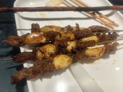 碳烤蒜瓣肉筋-红柳枝滩羊烧烤·非遗