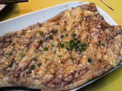 蒜蓉肉沫茄子-路边摊小炉子烧烤