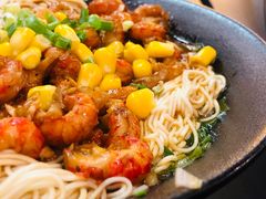 秘制小龙虾拌面-贡梅老面馆·蟹粉面·无锡特色小吃(南长街主推店)
