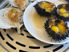 蒜蓉粉丝蒸扇贝-港畔赶海蒸汽海鲜烧烤自助(仙螺岛店)