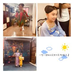 -后宫·古装汉服京剧儿童亲子全家福摄影