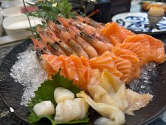 三文鱼腩刺身-渔荷食町·铁板烧料理(崂山万象汇店)