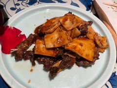 牛仔骨炒年糕-绿茶餐厅(王府井永宁门店)