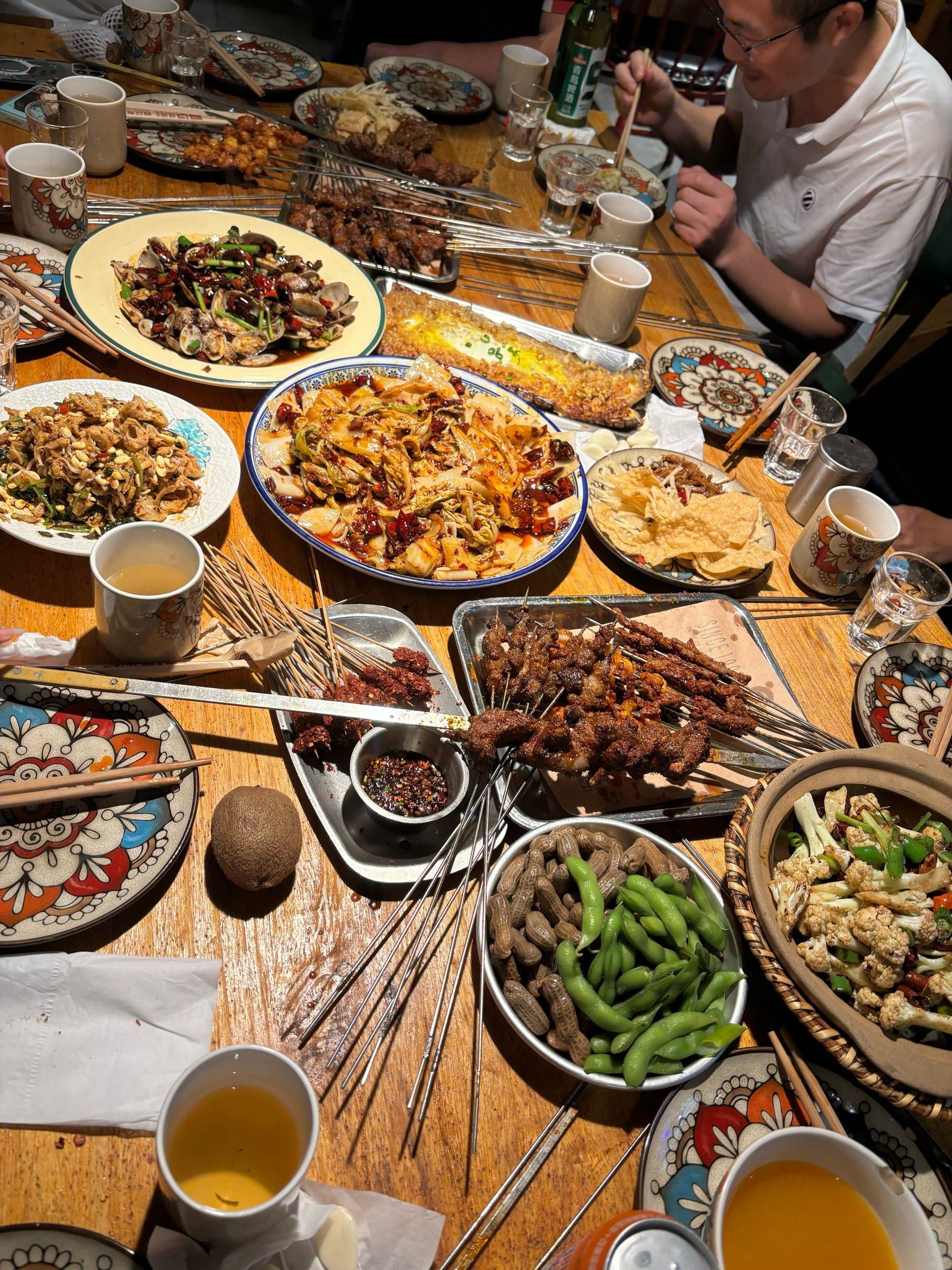 和朋友的烤串小聚会