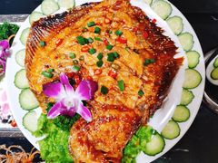 活烤多宝鱼-安东海鲜烧烤大排档(普兰店区店)
